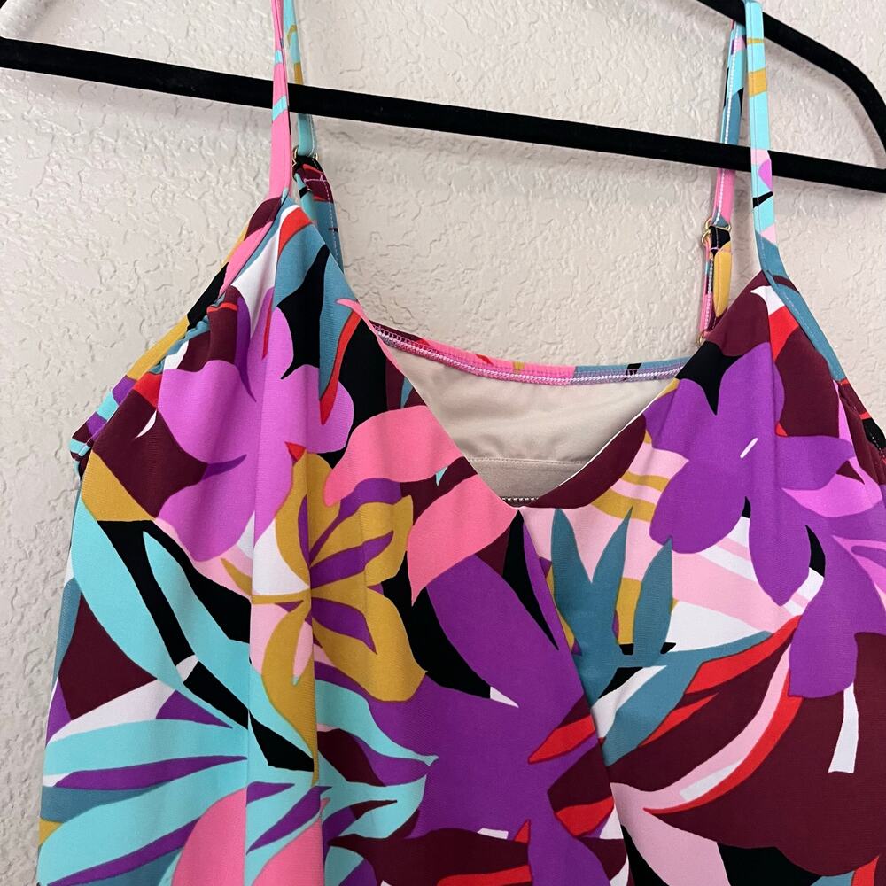 Magicsuit Women's Palm Springs Multi Alex Underwire Bra Tankini Top Multi 16 - Picture 4 of 9